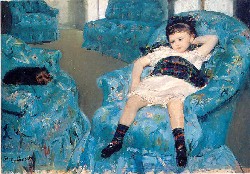 Девочка в голубом кресле. 1878